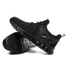 Load image into Gallery viewer, SUROM Running Shoes For Men Summer Sneakers Breathable Mesh Outdoor Sport Shoes Men Increase Black  Upper Lace Up Male Shoes
