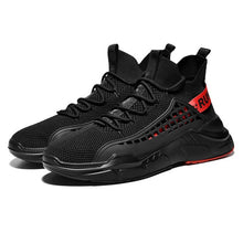 Load image into Gallery viewer, SUROM Running Shoes For Men Summer Sneakers Breathable Mesh Outdoor Sport Shoes Men Increase Black  Upper Lace Up Male Shoes

